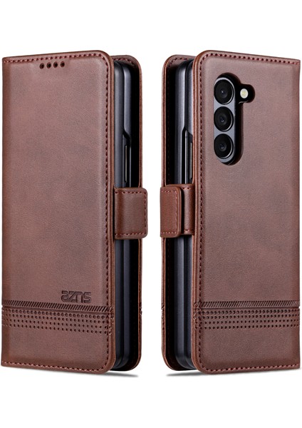 Samsung Galaxy Z Fold6 5g Cüzdan Pu Deri + Pc Telefon Kılıfı (Yurt Dışından)