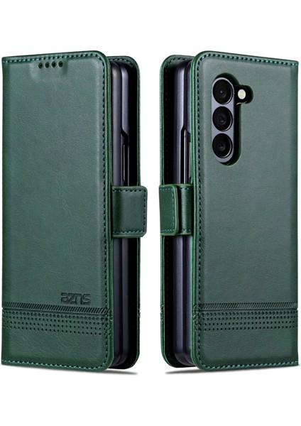 Samsung Galaxy Z Fold6 5g Cüzdan Pu Deri + Pc Telefon Kılıfı (Yurt Dışından)