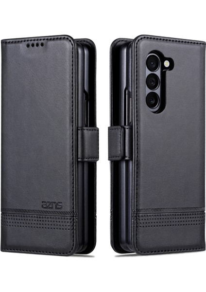 Samsung Galaxy Z Fold6 5g Cüzdan Pu Deri + Pc Telefon Kılıfı (Yurt Dışından)