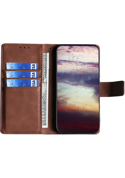 Samsung Galaxy A15 4g/5g Telefon Kılıfı Pu Deri Telefon Stand Kapağı (Yurt Dışından)
