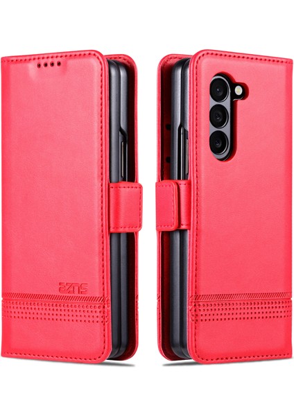 Samsung Galaxy Z Fold6 5g Cüzdan Pu Deri + Pc Telefon Kılıfı (Yurt Dışından)