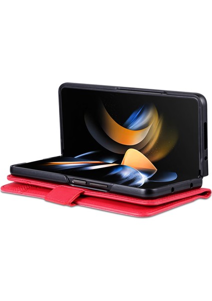 Samsung Galaxy Z Fold6 5g Cüzdan Pu Deri + Pc Telefon Kılıfı (Yurt Dışından)