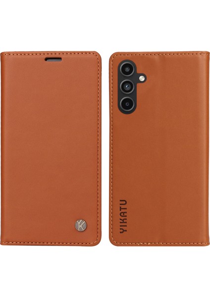 Samsung Galaxy A15 5g Çizgili Anti-Deri Cüzdan Telefon Kapağı (Yurt Dışından)