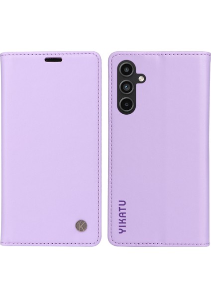 Samsung Galaxy A15 5g Çizgili Anti-Deri Cüzdan Telefon Kapağı (Yurt Dışından)