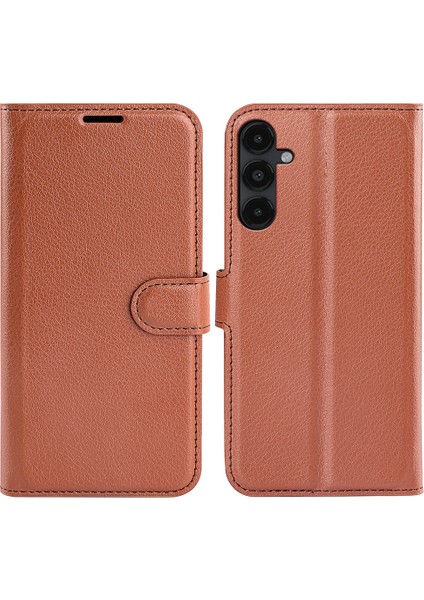 Samsung Galaxy M14 5g Litchi Doku Cüzdan Kapak Stand Telefon Kılıfı (Yurt Dışından)