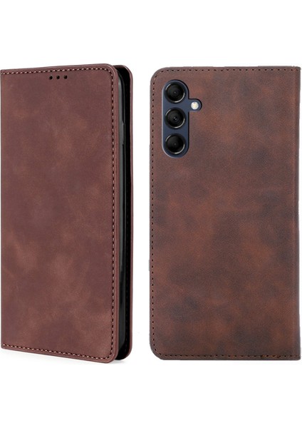 Samsung Galaxy M14 Flip Telefon Kılıfı 5g Cilt Touch Pu Deri Kart Tutucu Stand Koruyucu Kapak (Yurt Dışından)