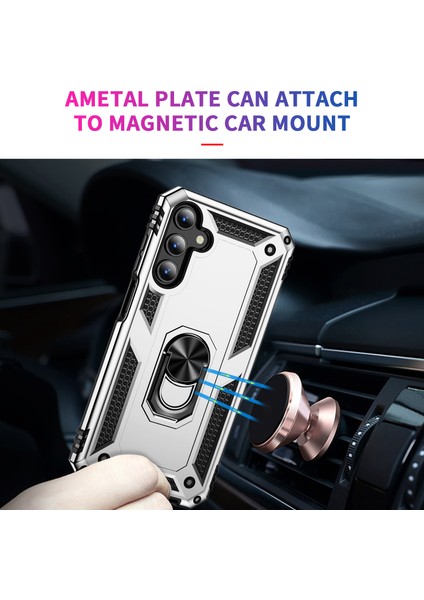 Samsung Galaxy A15 5g Pc+ Tpu Şok Geçirmez Telefon Kapağı Kickstand ile (Yurt Dışından) modelleri