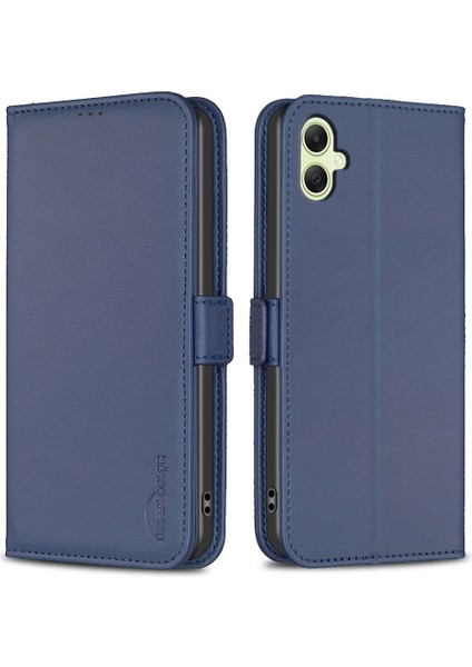Samsung Galaxy A05 4g Stand Deri Deri Anti-Fall Cüzdan Telefon Kapağı (Yurt Dışından)