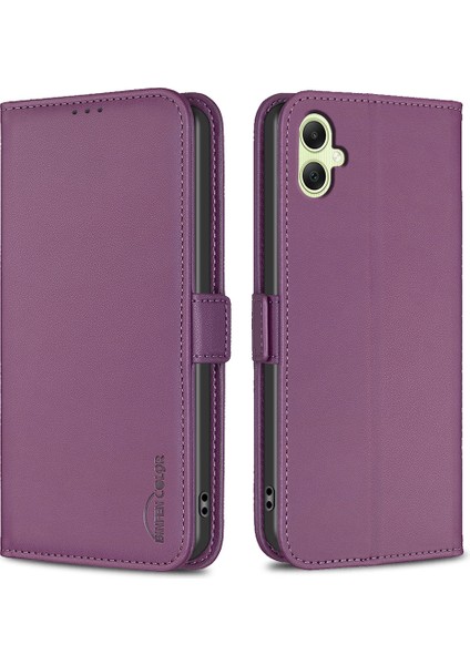 Samsung Galaxy A05 4g Stand Deri Deri Anti-Fall Cüzdan Telefon Kapağı (Yurt Dışından)