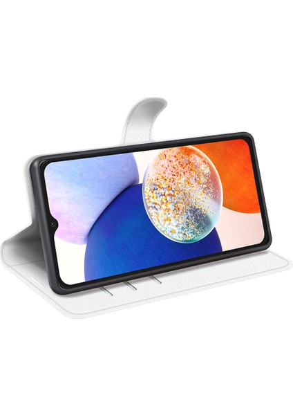 Samsung Galaxy M14 5g Litchi Doku Cüzdan Kapak Stand Telefon Kılıfı (Yurt Dışından) fırsatları