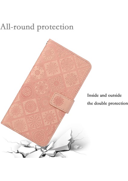 Samsung Galaxy A25 5g Cüzdan Kılıfı Deri+Tpu Etnik Stil Kapağı (Yurt Dışından)