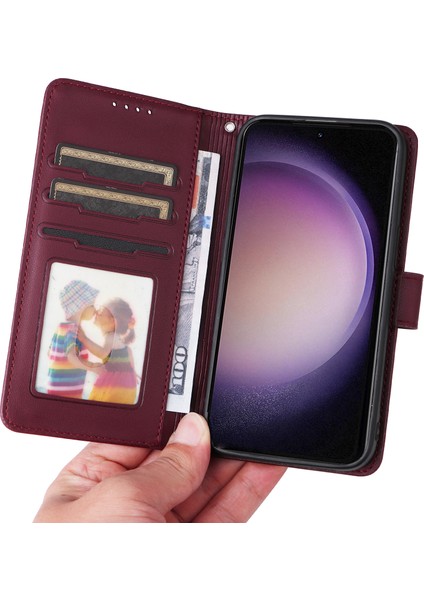 Samsung Galaxy S23 Pu Deri Telefon Kabuğu Çıkarılabilir Kapak (Yurt Dışından)