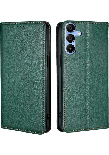 Samsung Galaxy A15 4g/5g Pu Deri Manyetik Kapanış Telefon Muhafızları Kapağı (Yurt Dışından)