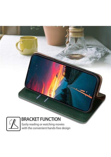 Samsung Galaxy A15 4g/5g Pu Deri Manyetik Kapanış Telefon Muhafızları Kapağı (Yurt Dışından)
