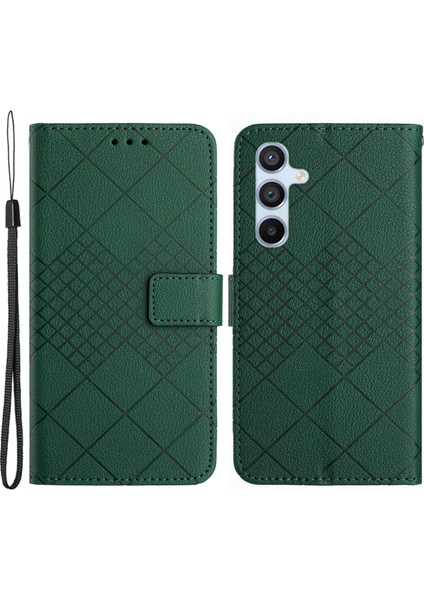 Samsung Galaxy A34 5g Şok Geçirmez Kılıf Litchi Doku Pu Deri Cüzdan Telefon Kılıfı (Yurt Dışından)