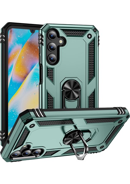 Samsung Galaxy A15 5g Pc+ Tpu Şok Geçirmez Telefon Kapağı Kickstand ile (Yurt Dışından)