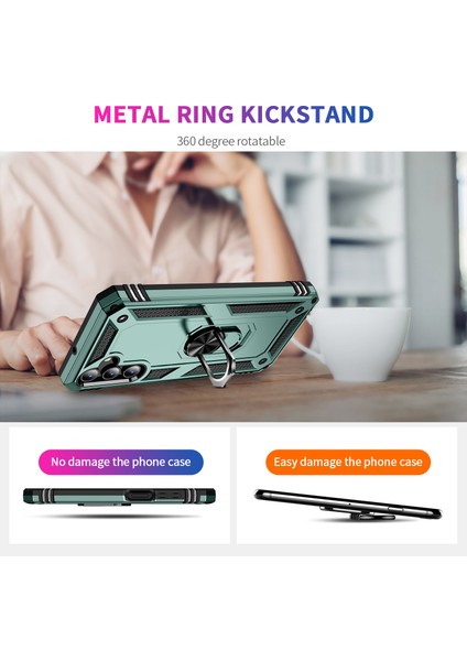 Samsung Galaxy A15 5g Pc+ Tpu Şok Geçirmez Telefon Kapağı Kickstand ile (Yurt Dışından) indirimleri