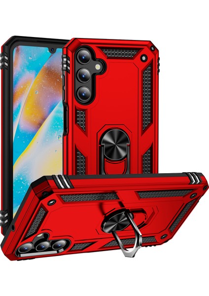 Samsung Galaxy A15 5g Pc+ Tpu Şok Geçirmez Telefon Kapağı Kickstand ile (Yurt Dışından)