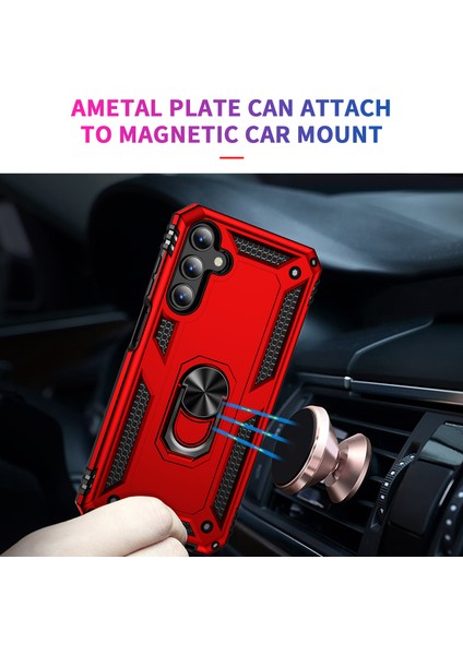 Samsung Galaxy A15 5g Pc+ Tpu Şok Geçirmez Telefon Kapağı Kickstand ile (Yurt Dışından) modelleri
