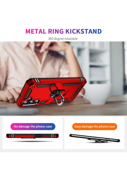 Samsung Galaxy A15 5g Pc+ Tpu Şok Geçirmez Telefon Kapağı Kickstand ile (Yurt Dışından) indirimleri