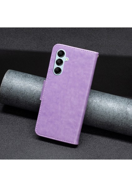 Samsung Galaxy M14 5g Cüzdan Stand Telefon Deri Kılıf Kelebek Baskılı Telefon Kapağı Kayışlı (Yurt Dışından) indirimleri