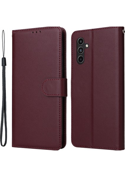 Samsung Galaxy A15 4g Pu Deri Standlı Telefon Koruyucusu, 3 Kart Yuvalı (Yurt Dışından)