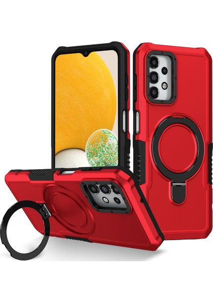 Samsung Galaxy A13 5G/A13 4g Slim-Fit Tpu+Pc Ring Kickstand Telefon Geri Kabuğu (Yurt Dışından)
