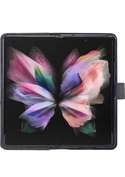 Samsung Galaxy Z Fold6 5g Pu Deri Geometrik Telefon Kılıfı (Yurt Dışından)