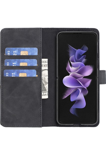 Samsung Galaxy Z Fold6 5g Pu Deri Geometrik Telefon Kılıfı (Yurt Dışından)
