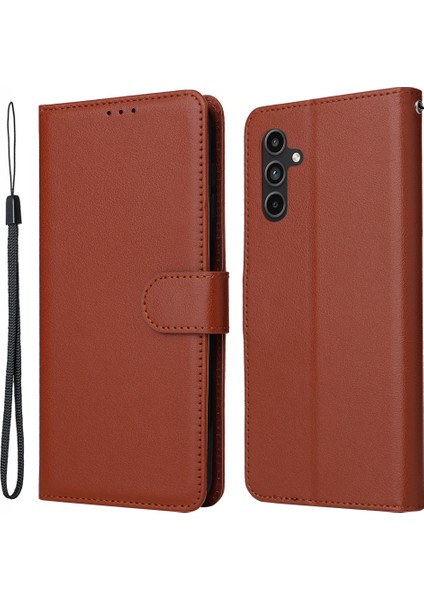 Samsung Galaxy A15 4g Pu Deri Standlı Telefon Koruyucusu, 3 Kart Yuvalı (Yurt Dışından)