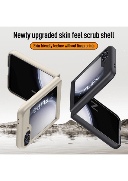 Samsung Galaxy Z Flip6 5g Ince Kılıf Cilt Hissi Sert Pc Telefon Kapağı (Yurt Dışından)