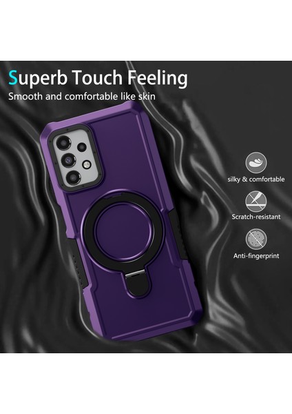 Samsung Galaxy A13 5G/A13 4g Slim-Fit Tpu+Pc Ring Kickstand Telefon Geri Kabuğu (Yurt Dışından) modelleri