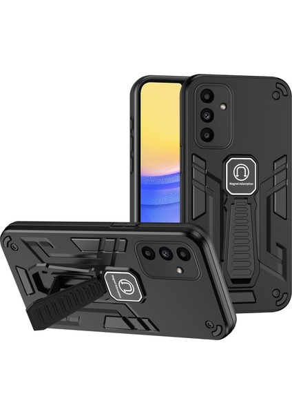 Samsung Galaxy A15 5g Telefon Kapağı Kickstand Slim Fit Case Manyetik Araba Montajı (Yurt Dışından)