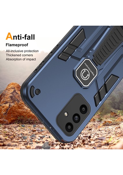 Samsung Galaxy A15 5g Telefon Kapağı Kickstand Slim Fit Case Manyetik Araba Montajı (Yurt Dışından)