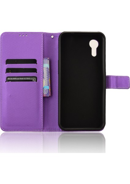 Samsung Galaxy Xcover 7 Case Diamond Doku Deri Telefon Stand Kapağı (Yurt Dışından) fırsatları