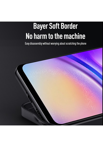 Samsung Galaxy A05 4g Ahşap Doku Pu Deri Kaplamalı Pc+Tpu Telefon Geri Kılıf (Yurt Dışından)
