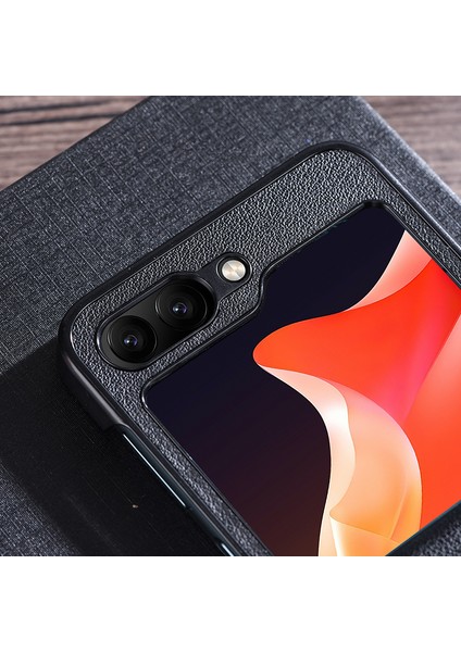 Samsung Galaxy Z Flip6 5g Pu Deri+Pc Telefon Kılıfı (Yurt Dışından)