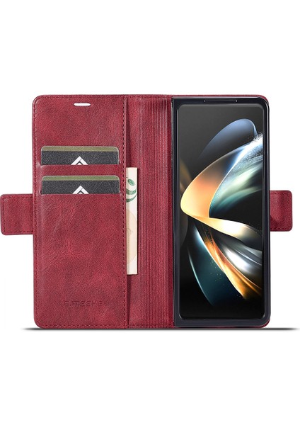 Samsung Galaxy Z Fold6 5g Telefon Standı Kılıf Pu Deri Rfıd Engelleme Cüzdan Kapağı (Yurt Dışından)