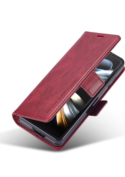 Samsung Galaxy Z Fold6 5g Telefon Standı Kılıf Pu Deri Rfıd Engelleme Cüzdan Kapağı (Yurt Dışından)