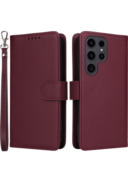 Samsung Galaxy S23 Ultra Sökülebilir 2'si Deri Telefon Çarpışma Karşıtı Kabuk (Yurt Dışından)