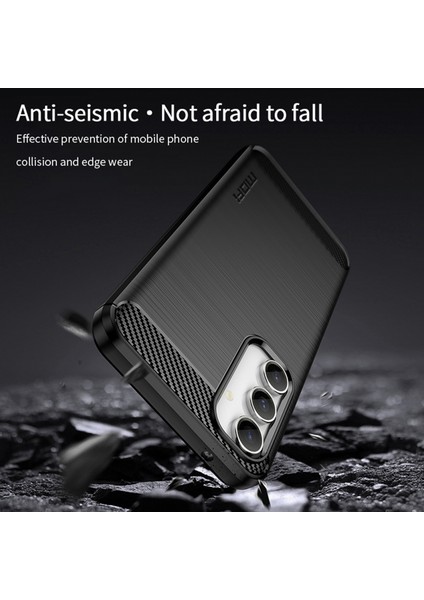 Samsung Galaxy S23 Fe Fırçalanmış Karbon Fiber Doku Telefon Kılıfı Yumuşak Tpu Telefon Kabuğu Kapağı (Yurt Dışından) fırsatları