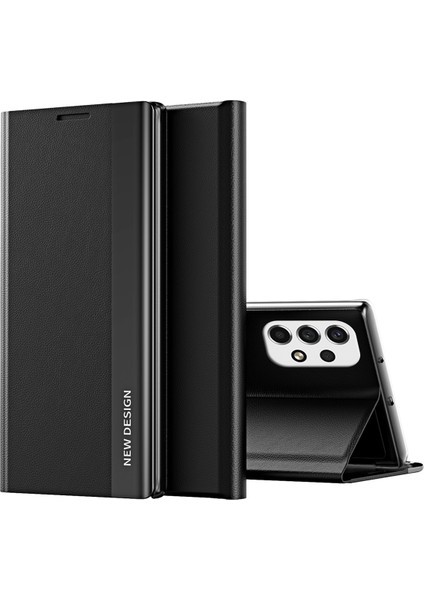 Samsung Galaxy A13 4g Stand Pc Kabuk Pu Deri Şok Geçirmez Telefon Kapağı (Yurt Dışından)