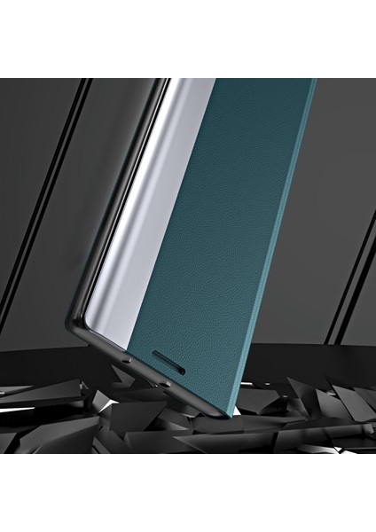 Samsung Galaxy A13 4g Stand Pc Kabuk Pu Deri Şok Geçirmez Telefon Kapağı (Yurt Dışından)