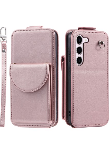 Samsung Galaxy S23 Cep Telefonu Pu Deri+ Tpu Dikey Flip Kapak (Yurt Dışından)