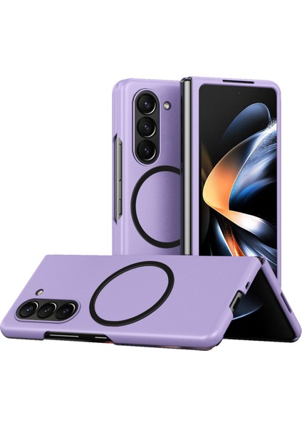 Samsung Galaxy Z Fold6 5g Magsafe Skin-Touch Mat Sert Pc Telefon Kapağı ile Uyumlu (Yurt Dışından)
