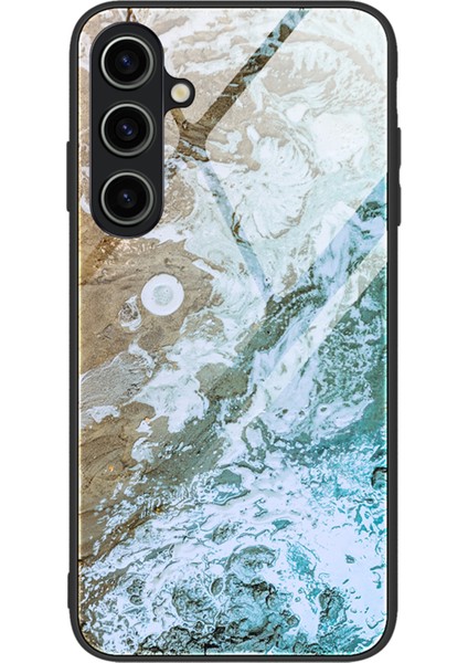 Samsung Galaxy A25 5g Mermer Desen Temizli Cam+Pc+Tpu Hibrid Telefon Kılıfı (Yurt Dışından)