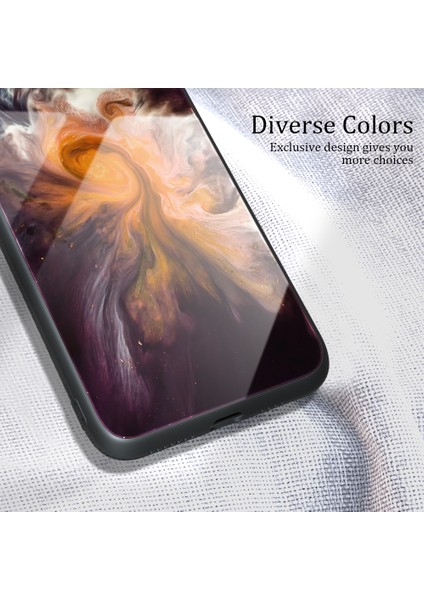 Samsung Galaxy A25 5g Mermer Desen Temizli Cam+Pc+Tpu Hibrid Telefon Kılıfı (Yurt Dışından)
