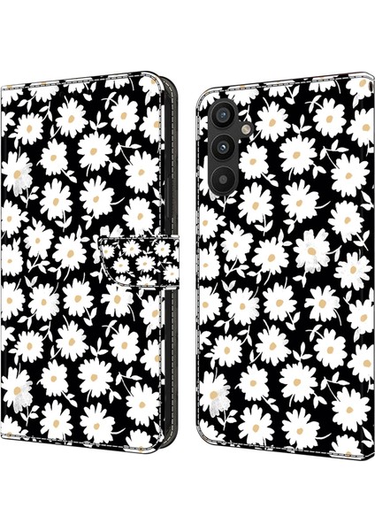 Samsung Galaxy A34 5g Çizgiye Karşı Çizelge Anti Cüzdan Telefon Kılıfı Desen Baskı Deri Kılıfı (Yurt Dışından)