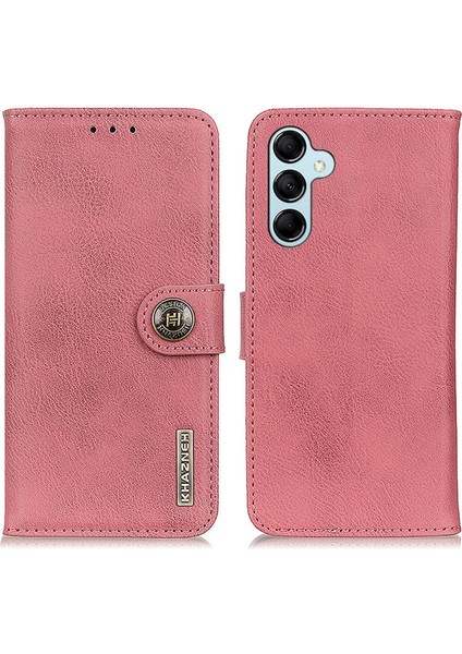 Samsung Galaxy M14 5g Telefon Cüzdan Kapak Cowhide Doku Deri Kılıf (Yurt Dışından)