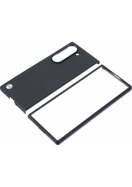 Samsung Galaxy Z Fold6 5g Karbon Fiber Pu Deri Kaplamalı Pc Cep Telefonu Kılıfı (Yurt Dışından)